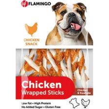 Flamingo Chicken Wrapped Tavuklu Burgu Çubuk Köpek Ödülü 65 gr