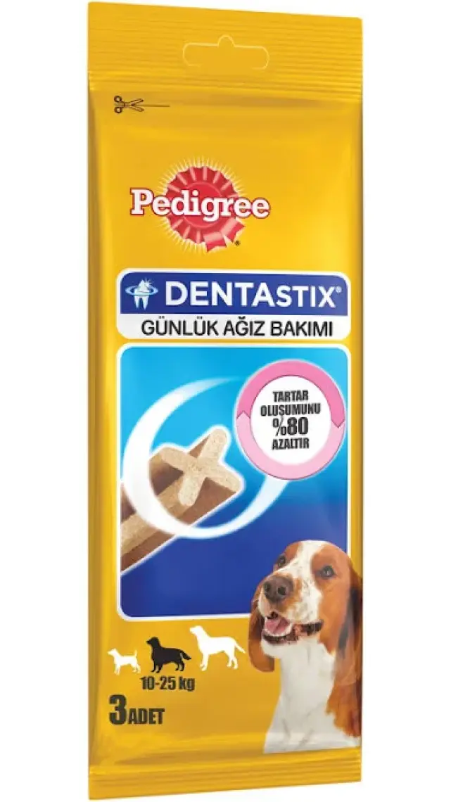 Pedigree Dentastix Medium 3pcs Köpek Ödül Maması 77 gr