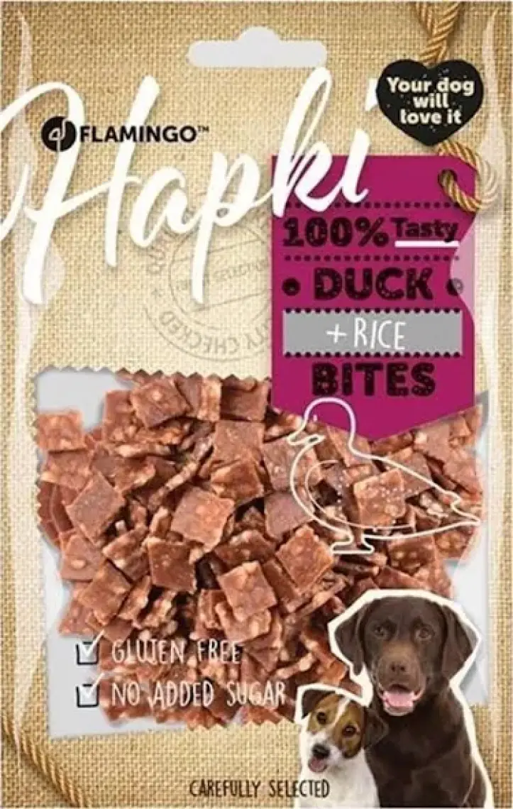 Flamingo Hapki Glutensiz Ördekli Bites Köpek Ödülü 85 Gr