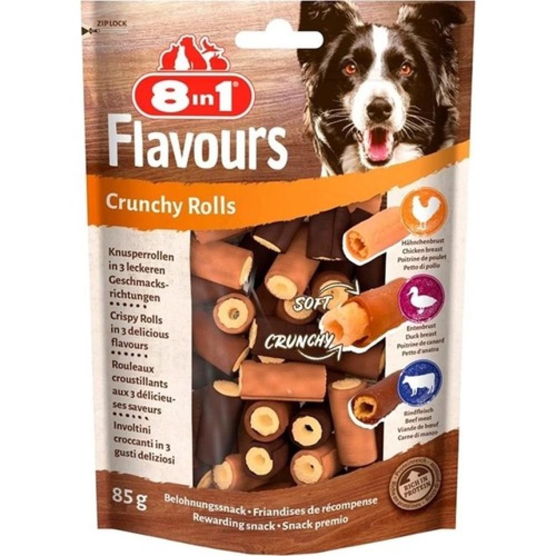 8in1 Flavours Crunchy Rolls Köpek Ödülü 85 gr
