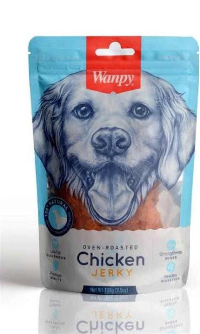 Wanpy Kavrulmuş Tavuk Parçalı Köpek Ödülü 100 gr