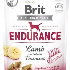Brit Care Functional Snack Endurance Kuzu ve Muzlu Köpek Ödül Maması 150 gr