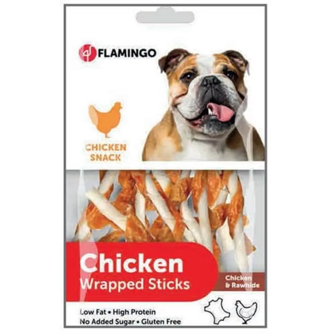 Flamingo Chicken Wrapped Sticks Tavuk Etli Glutensiz Köpek Ödül M