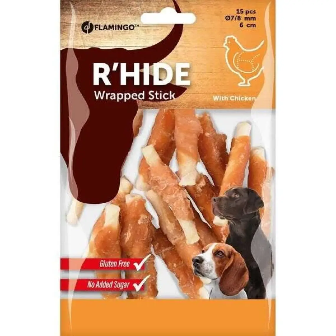 Flamingo Chicken Wrapped Sticks Tavuk Etli Glutensiz Köpek Ödül M