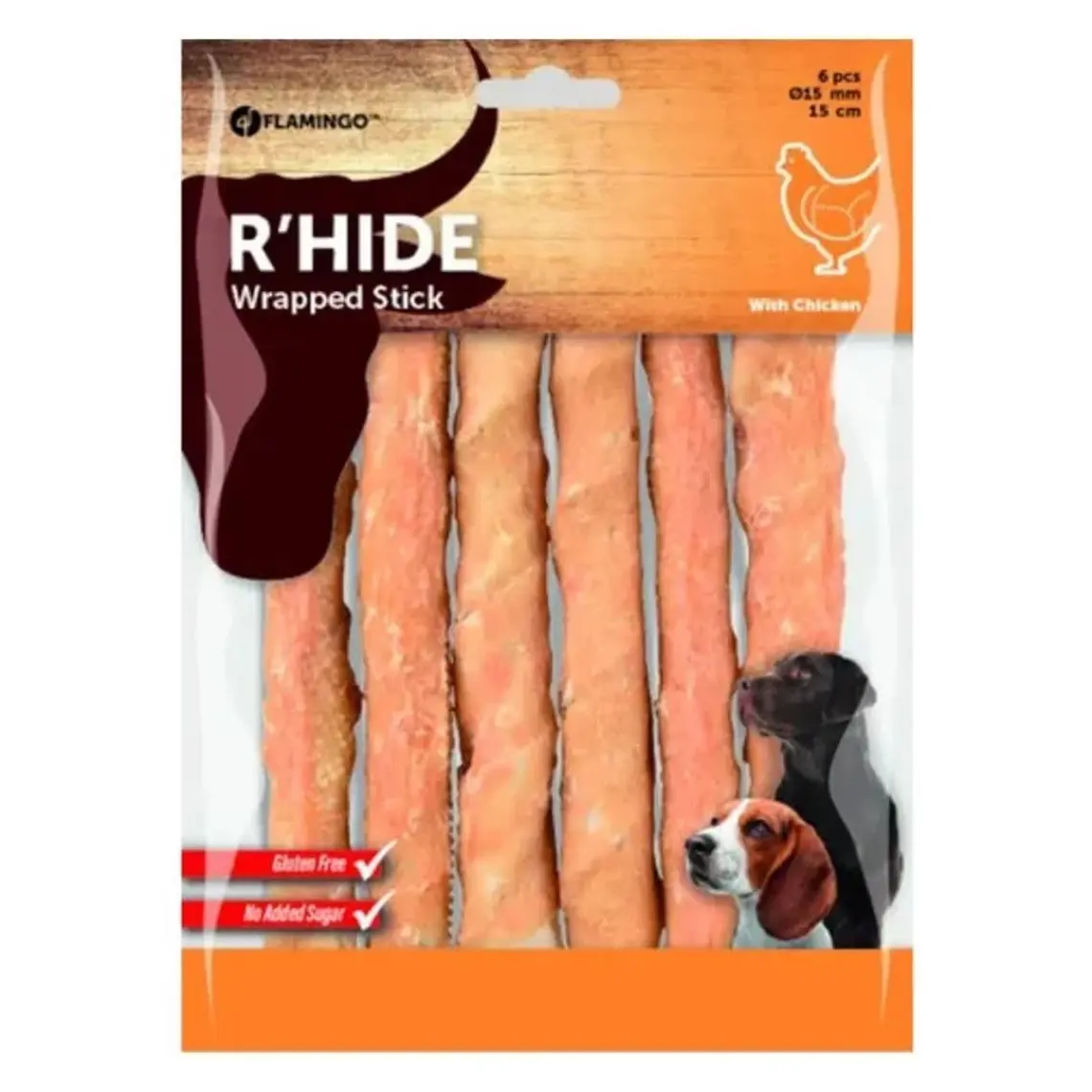 Flamingo Chicken Wrapped Sticks Tavuk Etli Glutensiz Köpek Ödül M