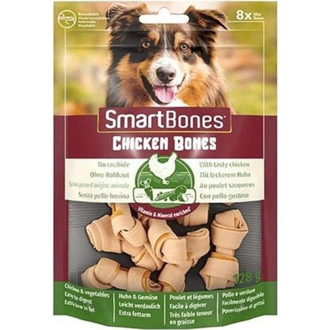 Smart Bones Tavuklu Mini Kemik Köpek Ödülü 8 Parça 128 gr