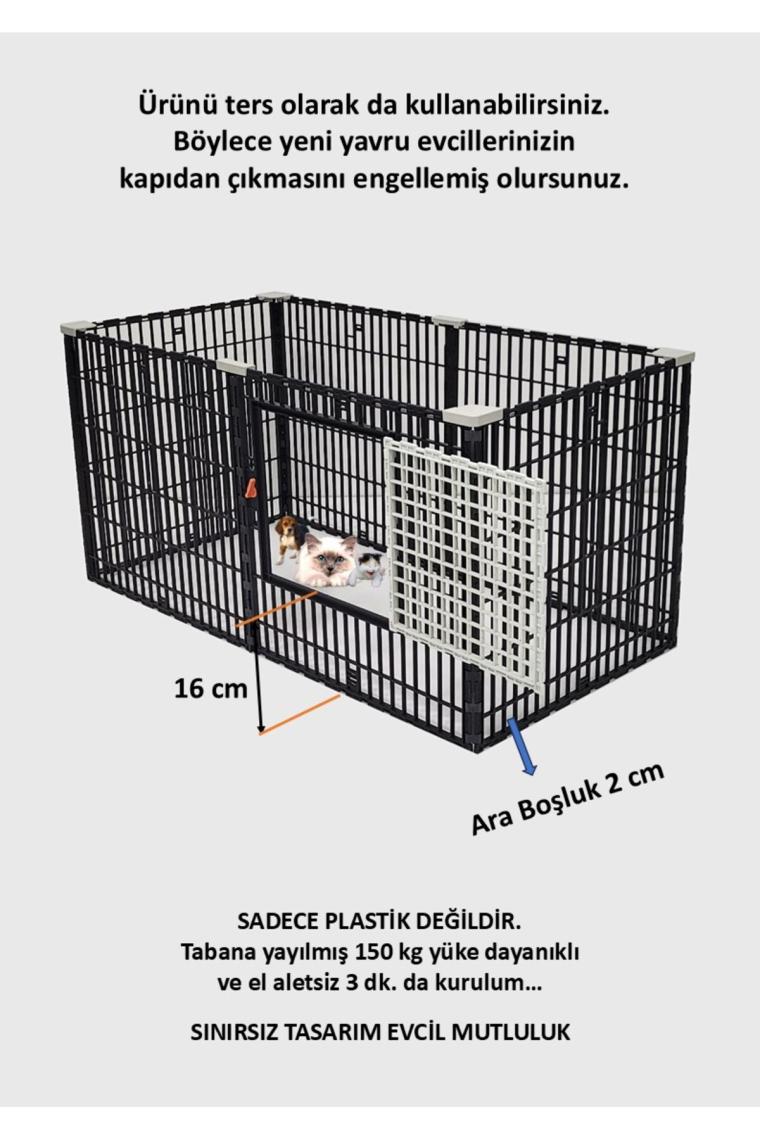 LEGANEST 100CM x 50CM x 50CM Ultra Sağlam Kedi Köpek Tavşan Çiti