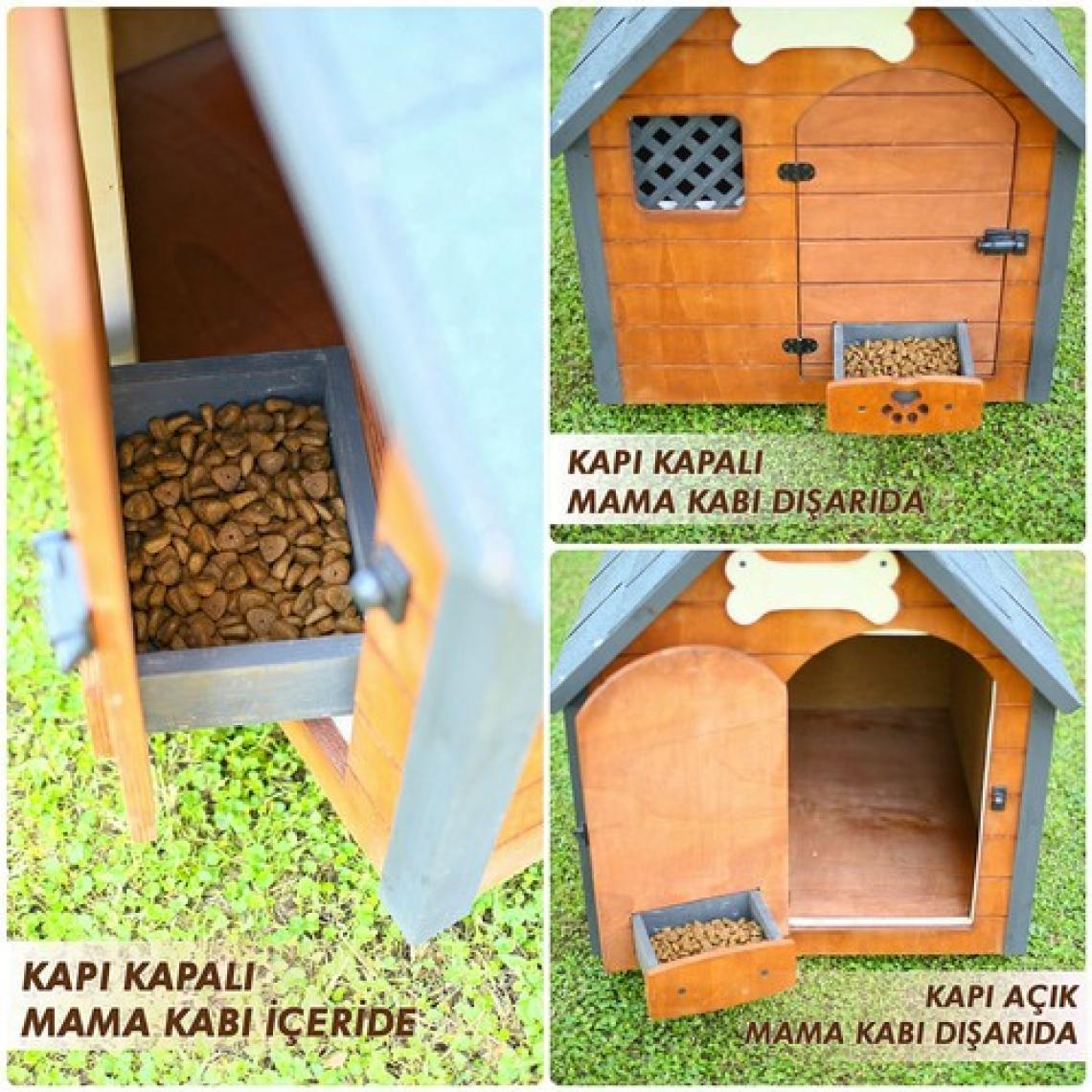 Mandu Isı Yalıtımlı Medium Ahşap Köpek Kulübesi