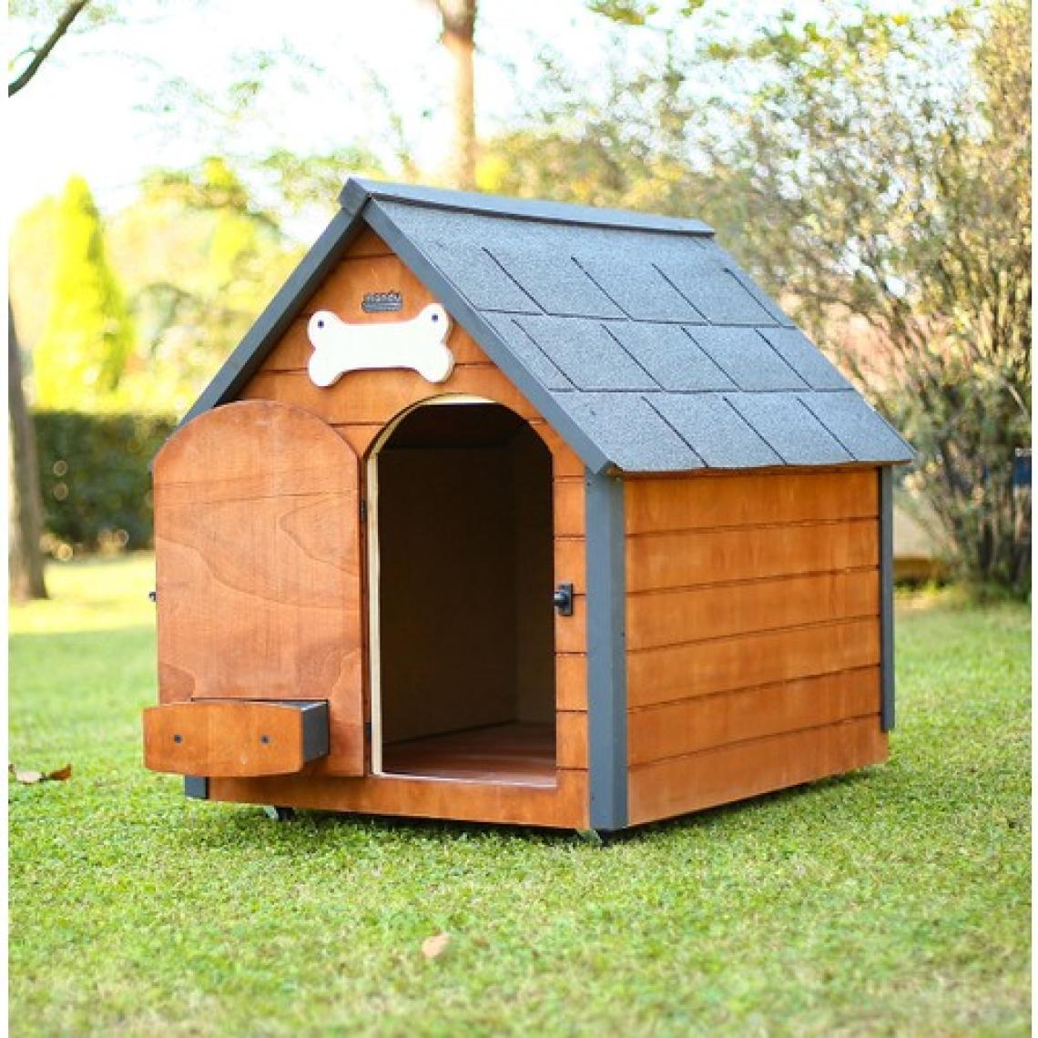 Mandu Isı Yalıtımlı Ahşap Köpek Kulübesi (Large)