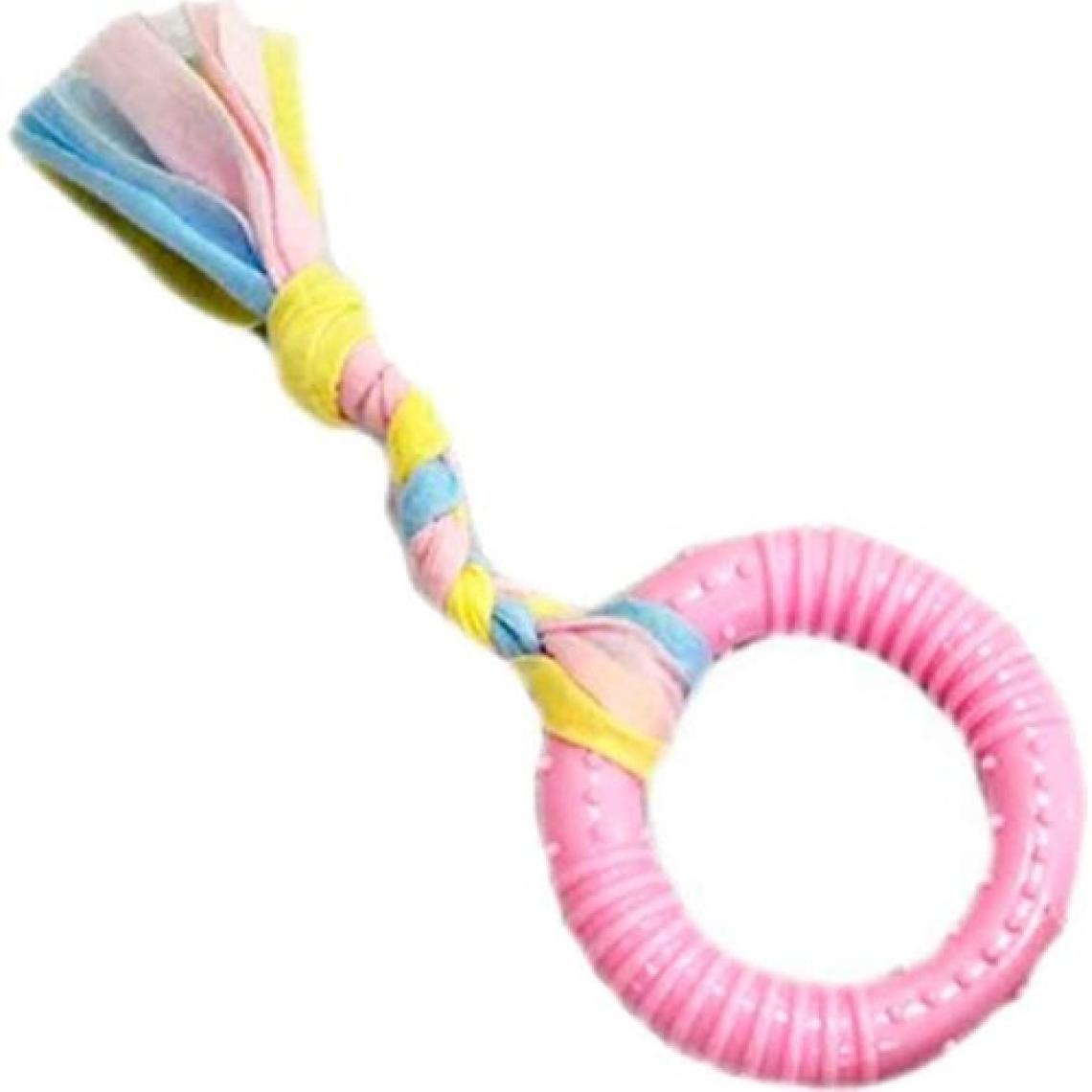 EuroDog Puppy Toys Halka Diş Kaşıma Yavru Köpek Oyuncağı Pembe 19 Cm