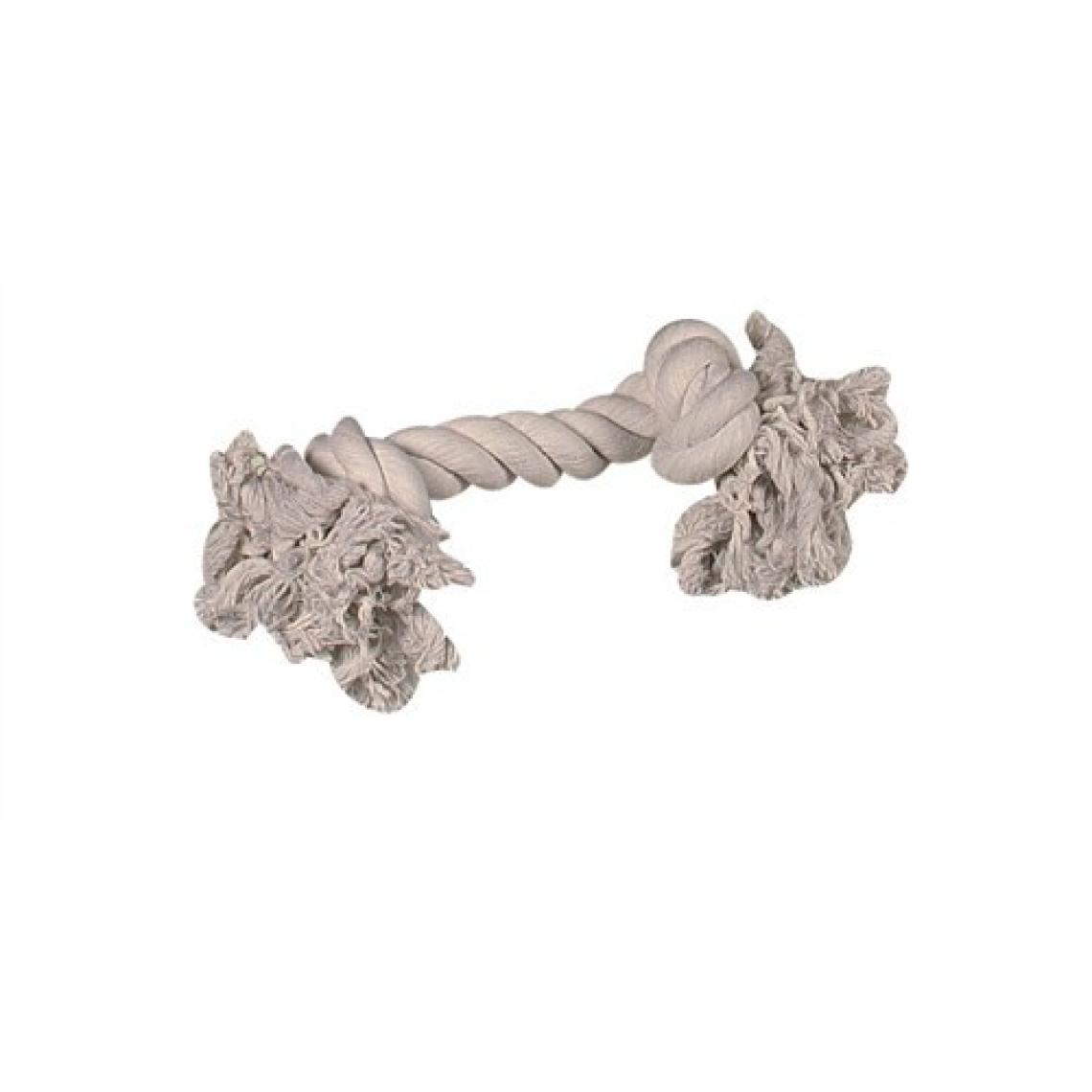 Karlıe 2 Düğümlü İp Köpek Oyu. L 35 Cm Beyaz
