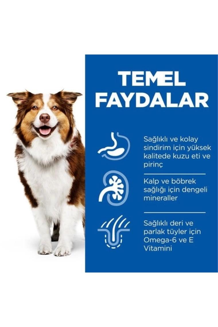 Hill's Adult 7+ Lamb & Rice Kuzu Etli Yaşlı Köpek Maması 2.5 Kg