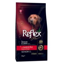 Reflex Plus Kuzu Etli 3 kg Orta Büyük Irk Yaşlı Köpek Maması