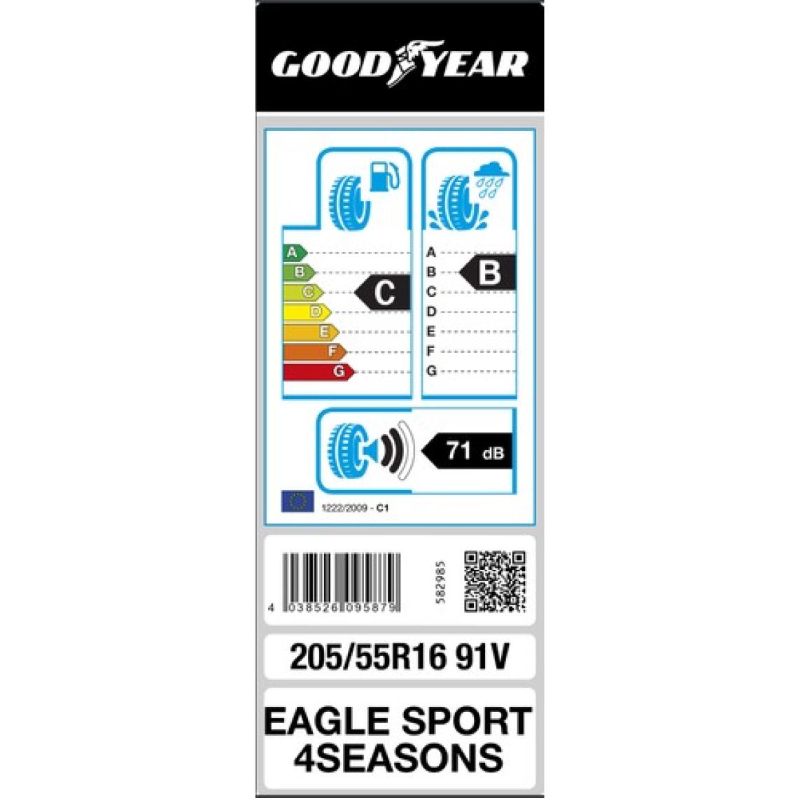 Goodyear Eagle Sport 4 Seasons 205/55 R16 91V 4 Mevsim Lastik - 2023