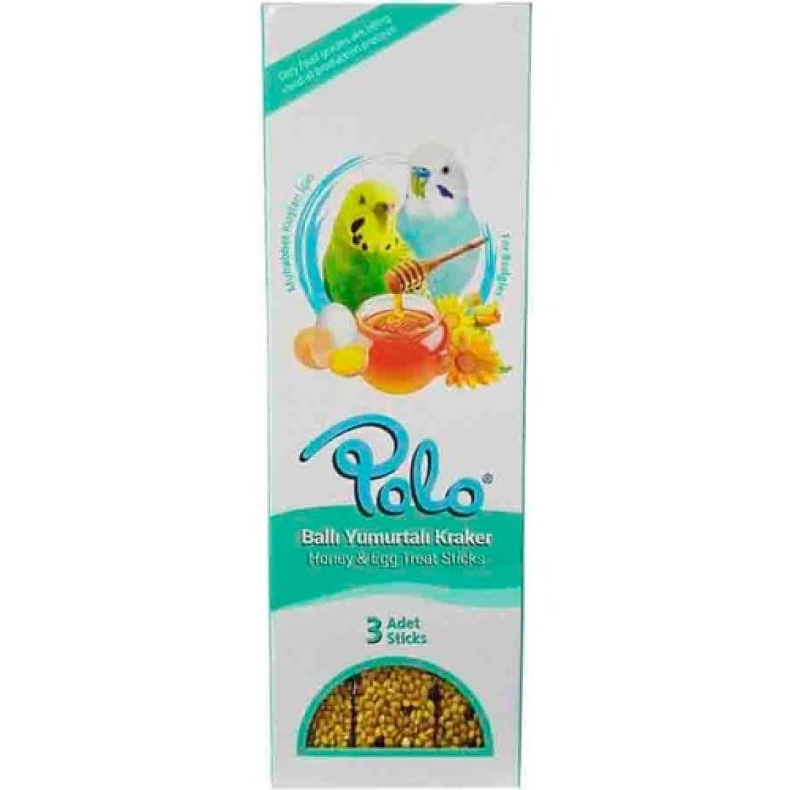 Polo. Ballı Yumurtalı Üçlü Muhabbet Kuşu Krakeri 2 Alana 1 Bedava