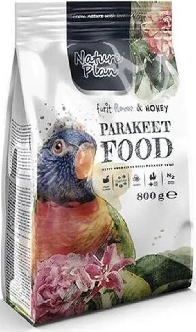 Nature Plan Paraket Yemi Sultan Cennet Papağanı Kuşu Yemi 800 gr