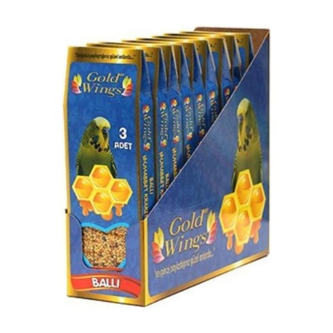 Gold Wings Muhabbet Kuşları İçin Ballı Kraker 3'lü Tek Adet