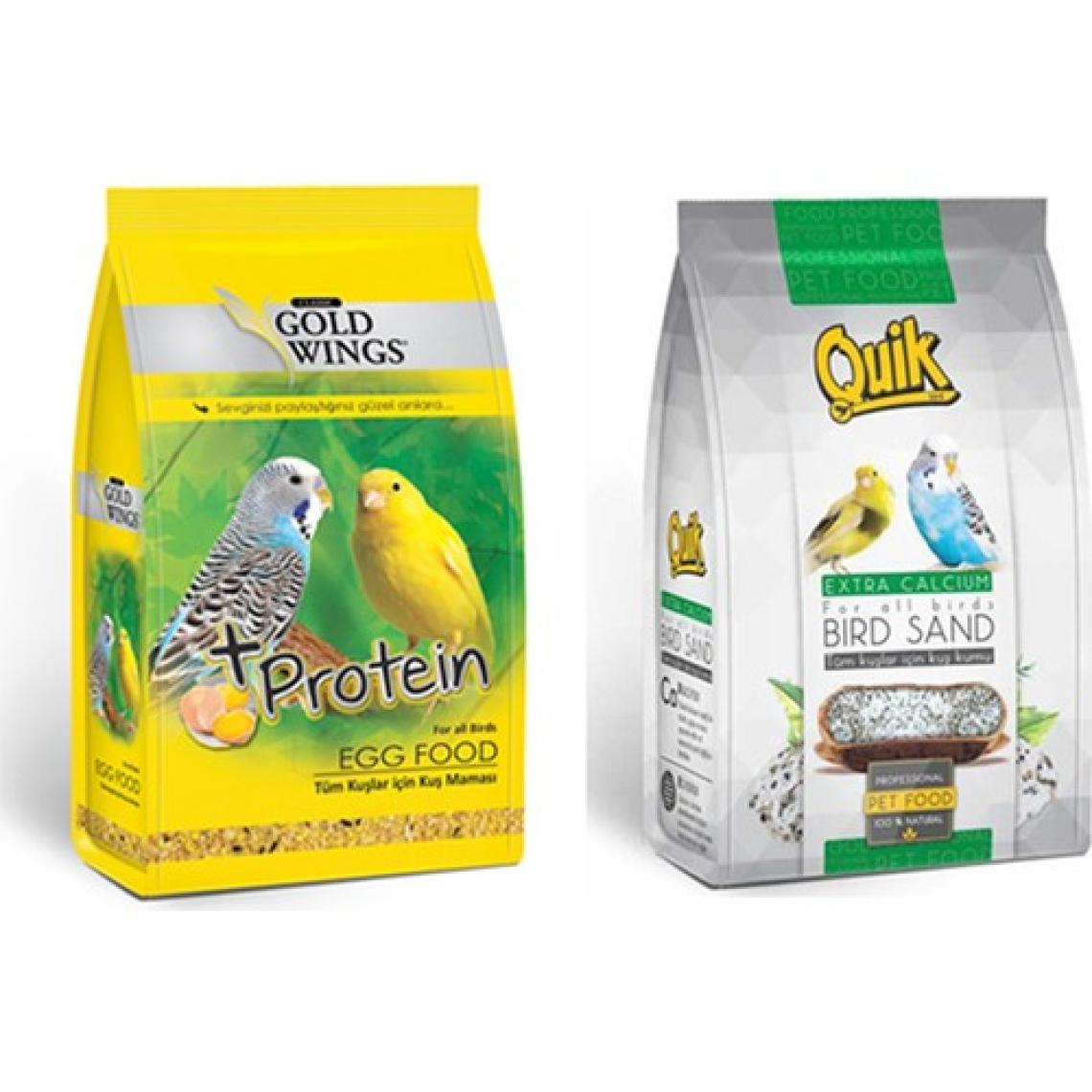 Gold Wings Muhabbet Kuşu Mama ve Kum / Protein + Mineral