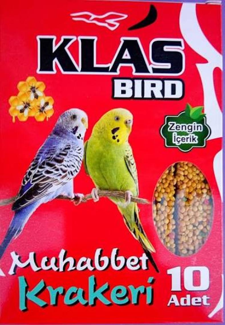 Klas Bird Muhabbet Ballı Kraker 10Lu