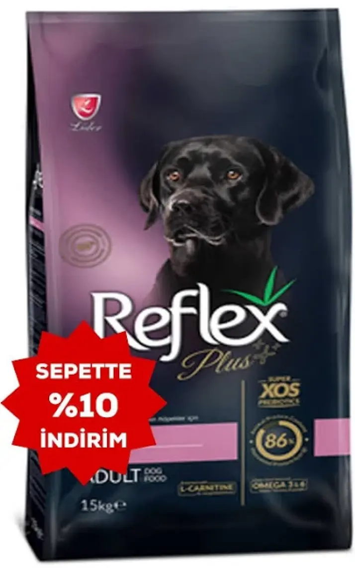 Reflex  Plus Yüksek Aktiviteli Yetişkin Köpekler İçin Dana Etli Köpek Maması 3 Kg