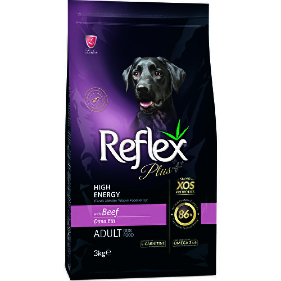 Reflex Plus Yüksek Aktiviteli Dana Etli 3 kg Yetişkin Köpek Maması