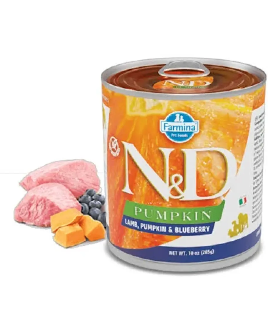 Nd Balkabaklı Kuzulu Yaban Mersini Köpek Konserve Maması 285 gr