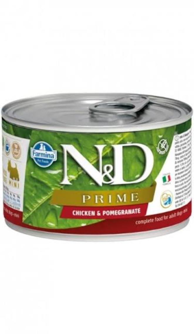 Nd Mini Tavuk Ve Narlı Köpek Konserve Maması 140 Gr