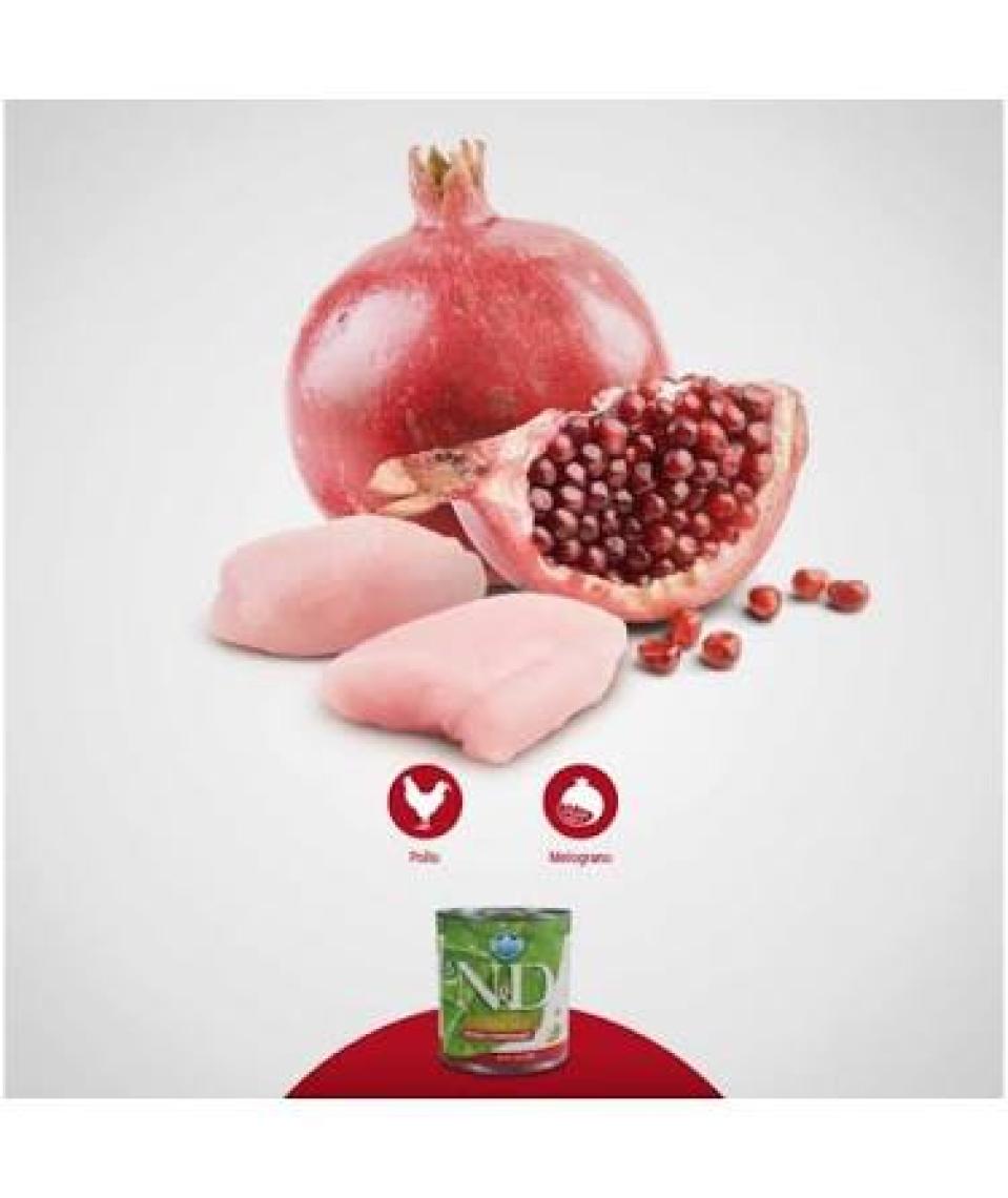 Nd Mini Tavuk Ve Narlı Köpek Konserve Maması 140 Gr