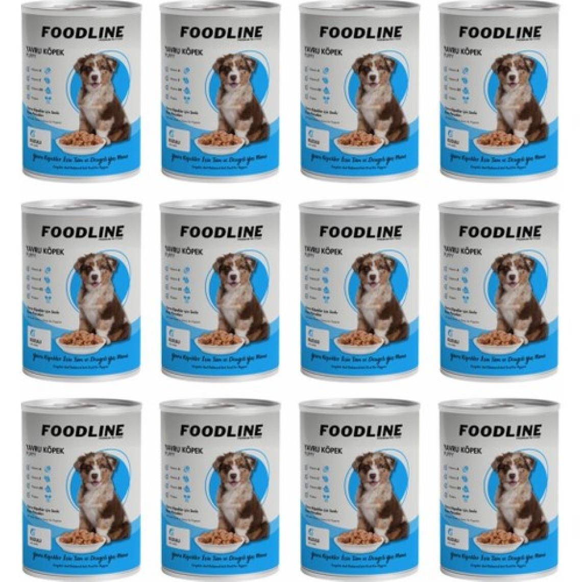 Foodline Kuzu Etli Yavru Köpek Konservesi 400 gr x 12 Adet