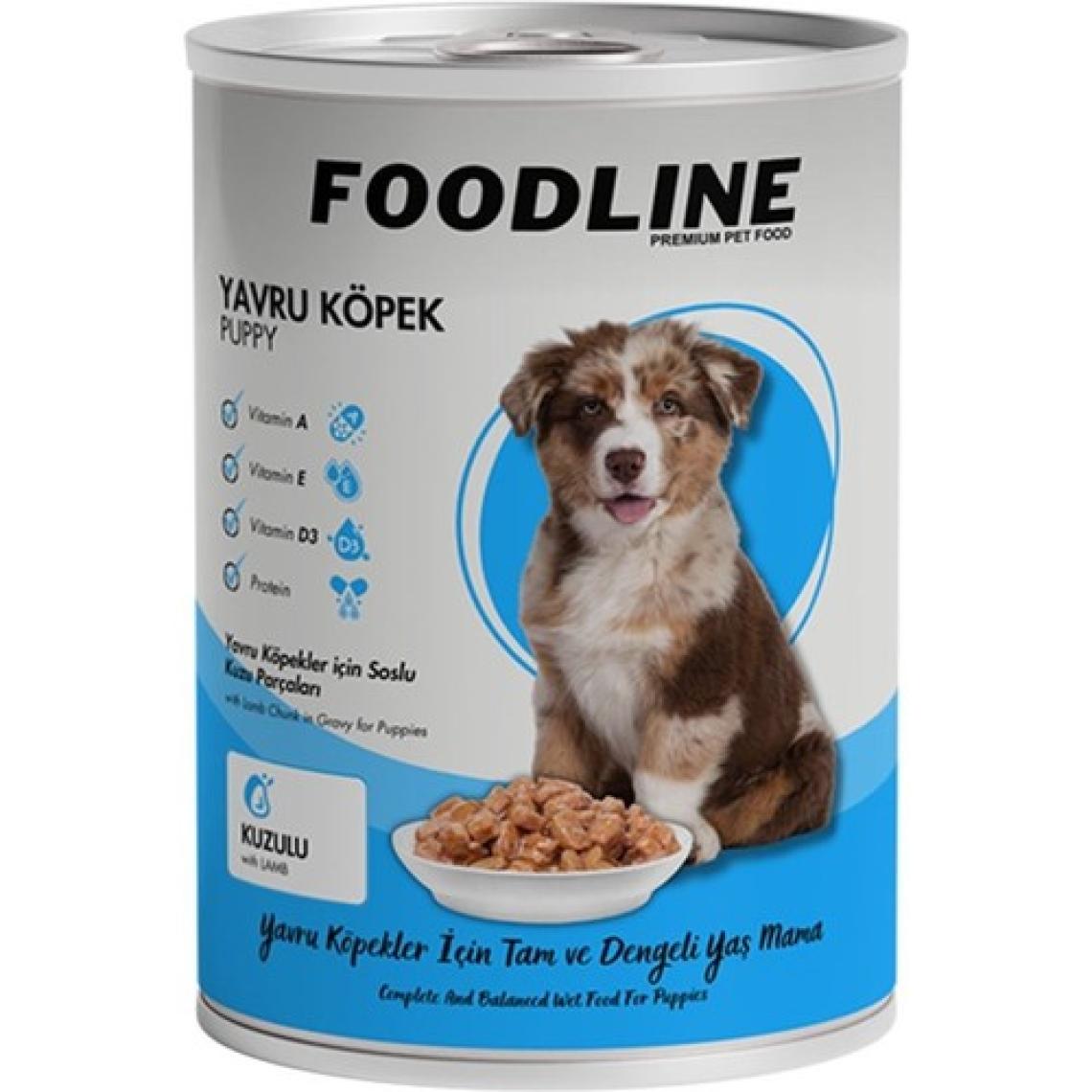 Foodline Kuzu Etli Yavru Köpek Konservesi 400 gr x 12 Adet