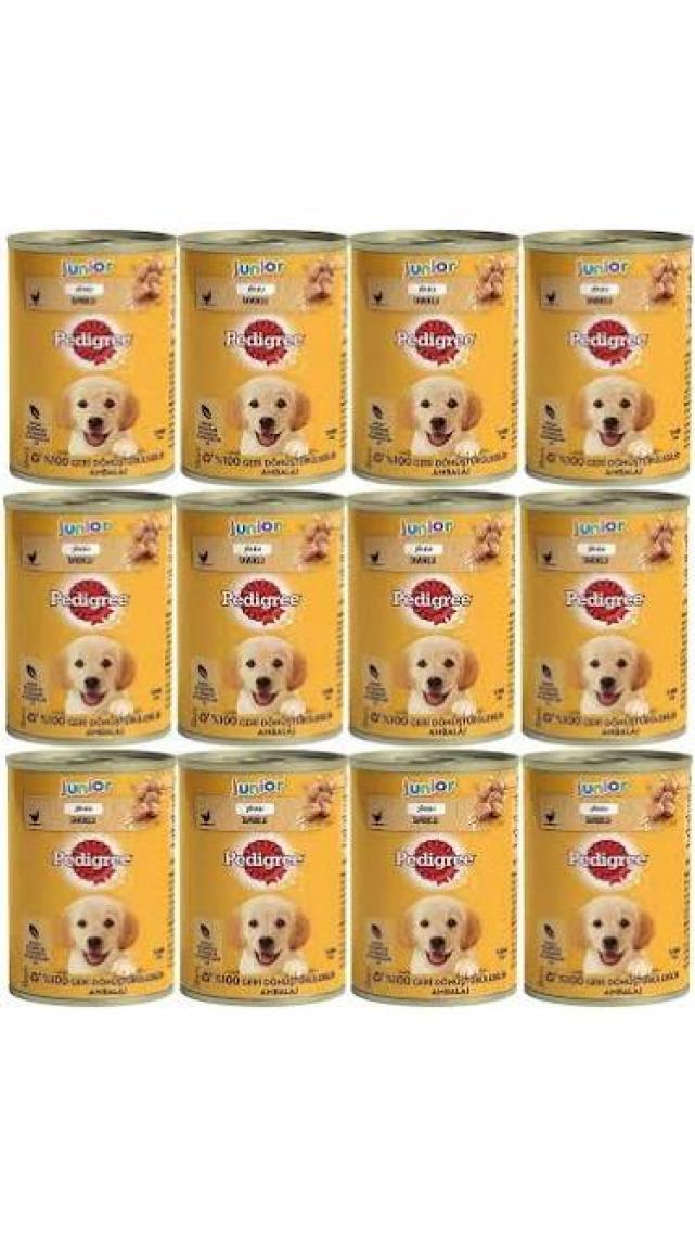 Pedigree Yavru Konserve Yaş Mama 400 G 12X