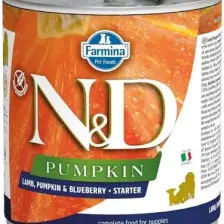N&D Pumpkin Balkabaklı Kuzu Etli Anne ve Yavru Konserve Köpek Maması 285 Gr