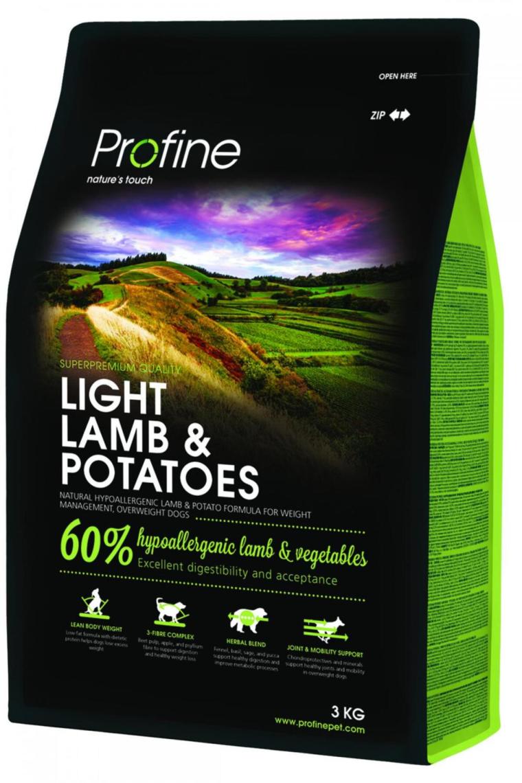 Profine Düşük Tahıllı Light Adult Kuzu Etli Patatesli 3 kg Yetişkin Köpek Maması
