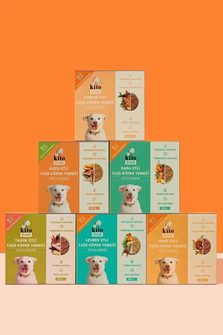 Kito Fresh Tavuk Etli Taze Köpek Yemeği, 250GR