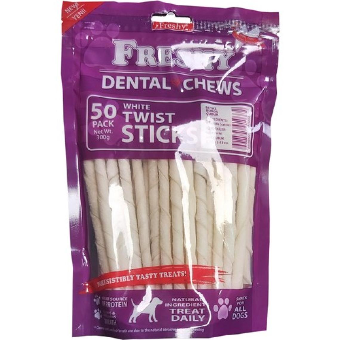 Freshy Dental Twists - Sütlü Burgu Çubuk - 50'li Maxi Paket