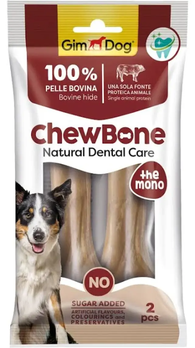 Gimdog Chew Bones Press Köpek Çiğneme Kemiği 5,5  150 gr 2li Naturel