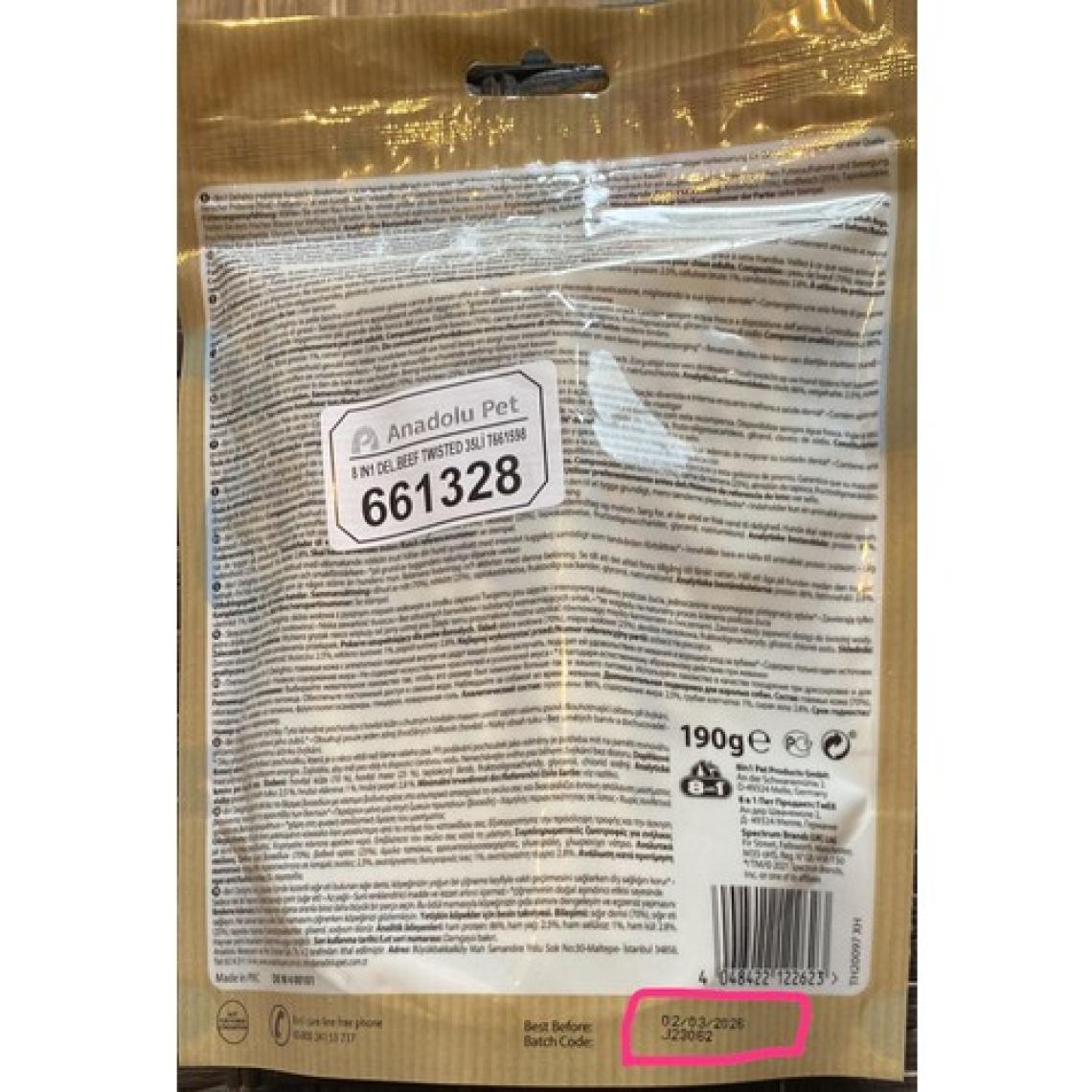 8in1 Delights Köpekler Için Biftekli Ödül Çubuğu 35 Adet