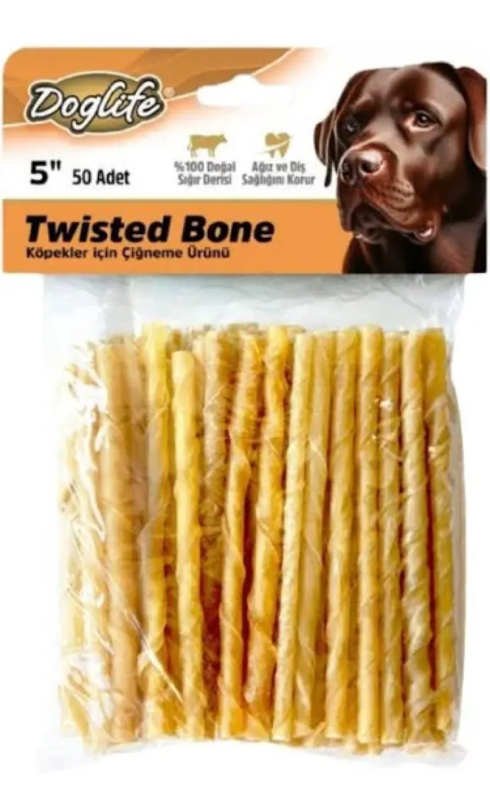 Doglife Burgu Çubuk Naturel 5-6gr (50 Adet)