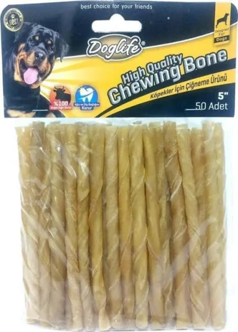 Doglife Burgu Çubuk Naturel 5-6gr (50 Adet)