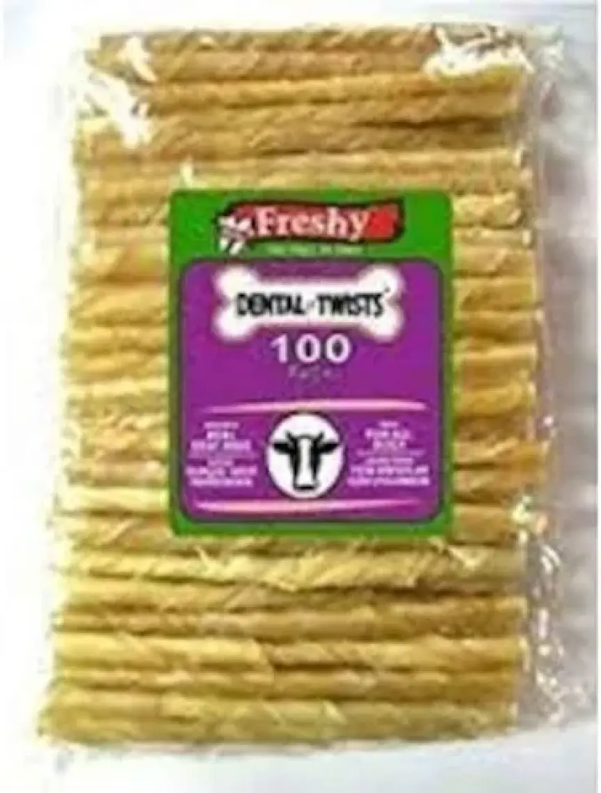 Freshy Dental Twists Naturel Burgu Çubuk 100'LÜ 600 gr