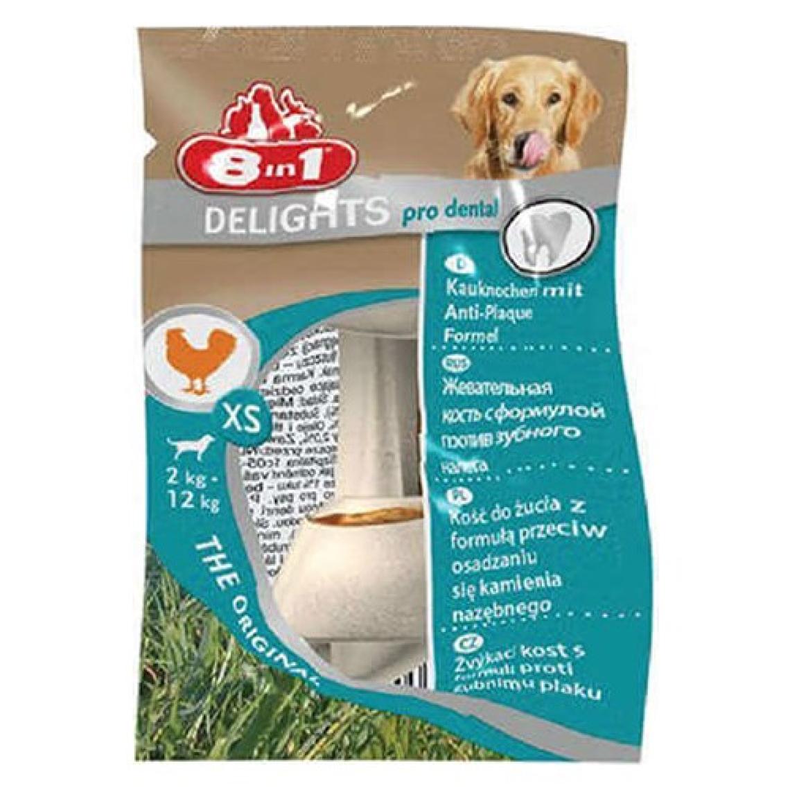 8in1 Delights Dental Bones Köpek Ağız Bakım Burgu Kemiği Xs 12 gr
