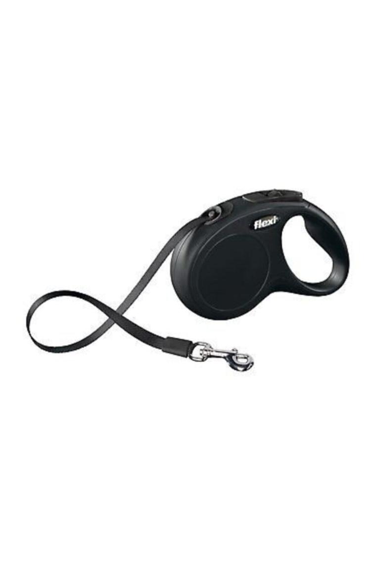 Flexi New Classic 3 m Şerit Xsmall Siyah Otomatik Köpek Tasması