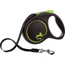 Flexi Black Desing Medium 5 m Şerit Otomatik Köpek Gezdirme Tasması