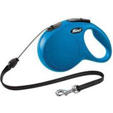 Flexi New Classic 8 m İp Medium Mavi Otomatik Köpek Tasması