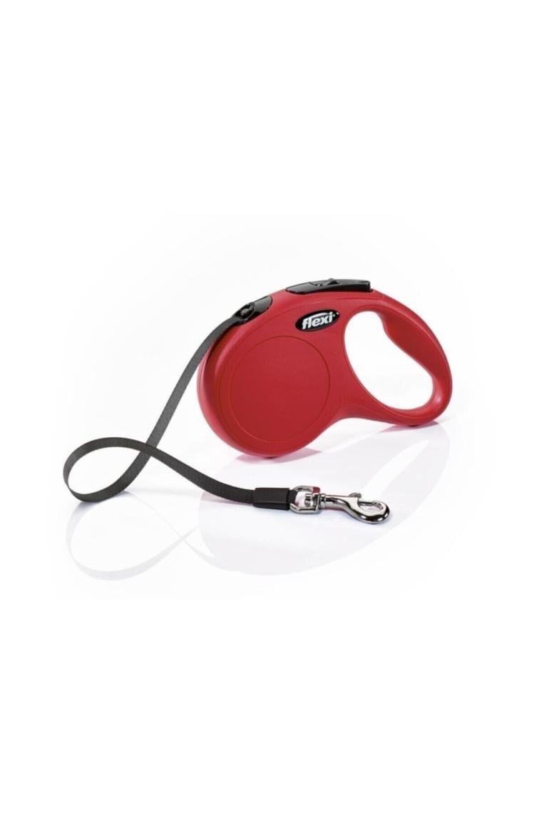 Flexi New Classic 5 m Şerit Small Kırmızı Otomatik Köpek Tasması