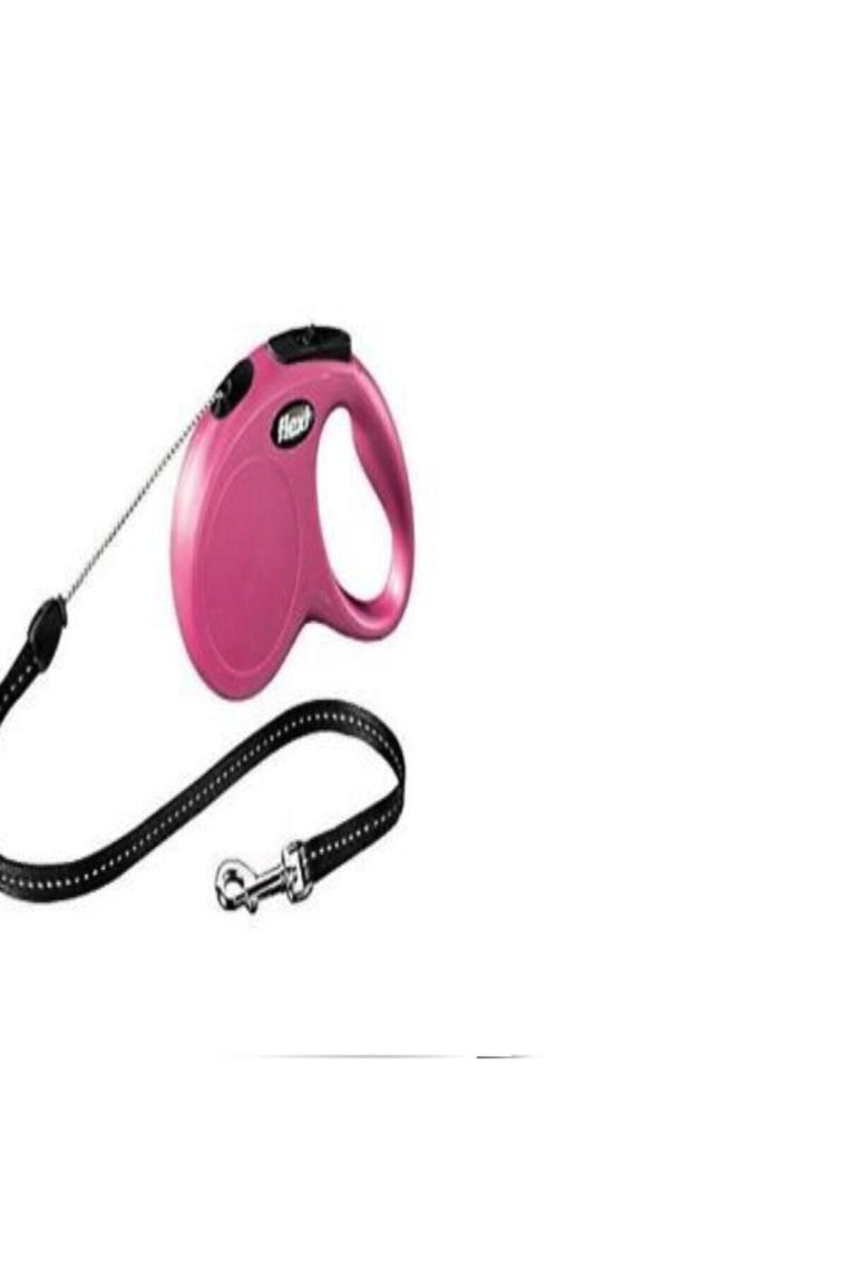 Flexi New Classic 5 m İp Medium Pembe Otomatik Köpek Tasması