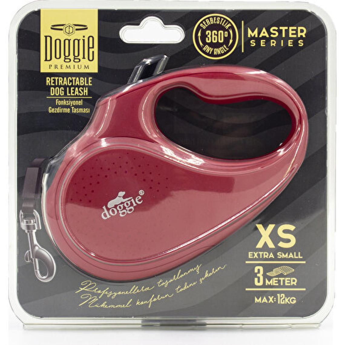 Doggie Master XS Kırmızı Otomatik Köpek Tasması