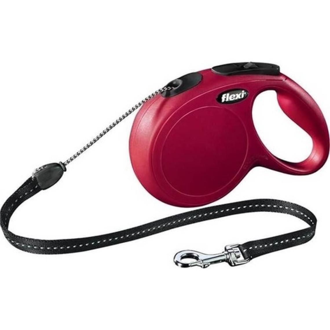 Flexi New Classic 8 m İp Medium Kırmızı Otomatik Köpek Tasması