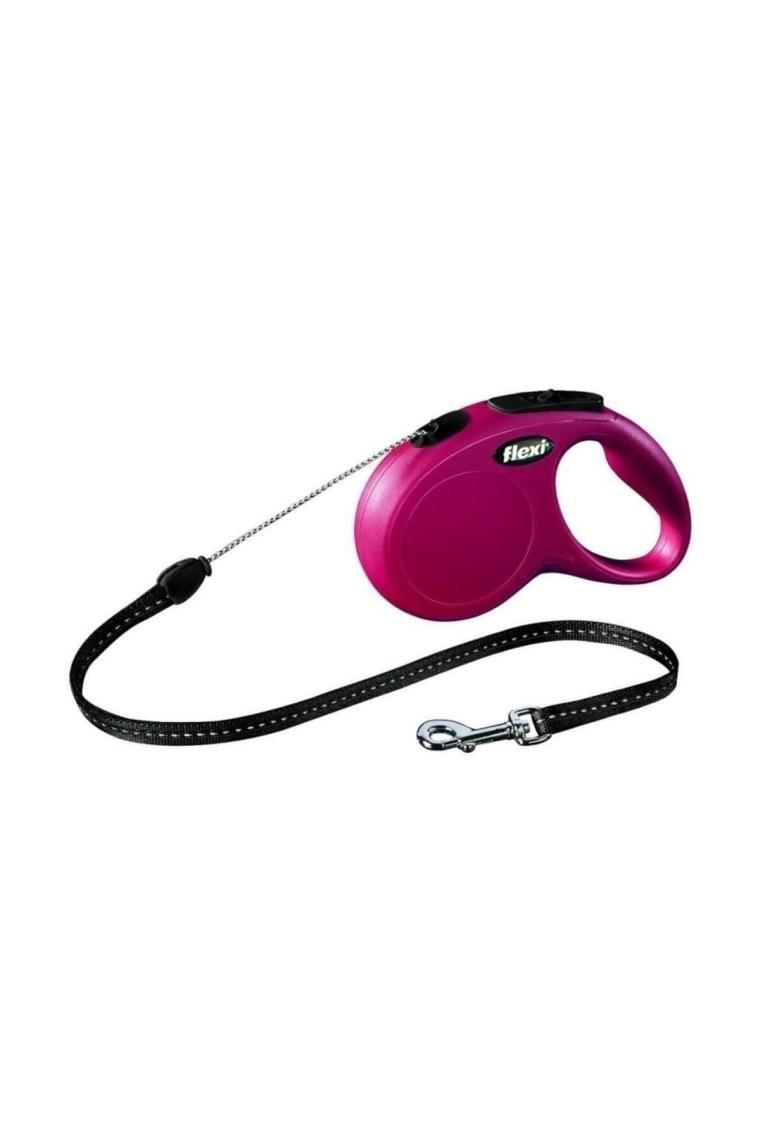 Flexi New Classic 5 m İp Small Kırmızı Otomatik Köpek Tasması