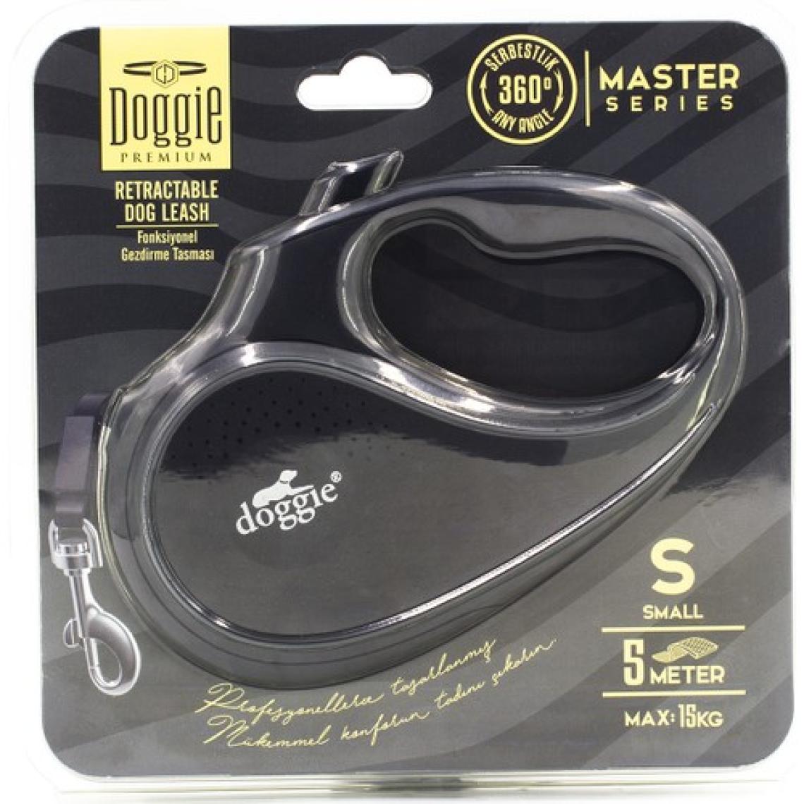 Doggie Master Seri S Otomatik Köpek Tasması - Siyah